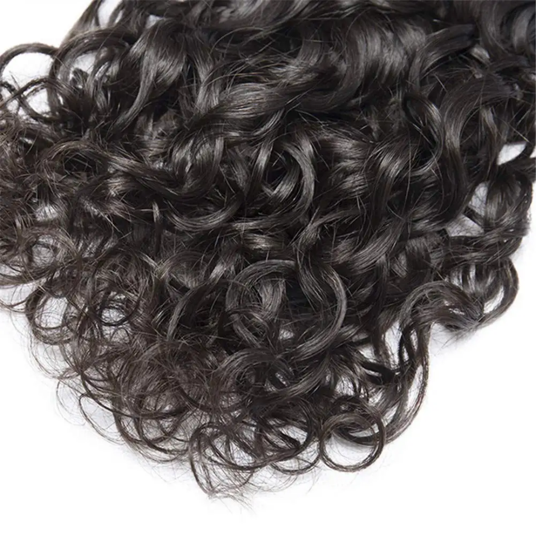 12A Water Wave Human Hair Bundles Virgin Human Hair Extensions for Black Women (1 PC)