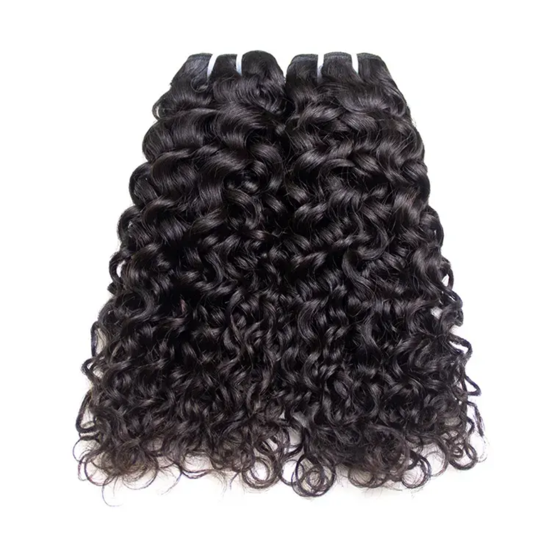 12A Water Wave Human Hair Bundles Virgin Human Hair Extensions for Black Women (1 PC)
