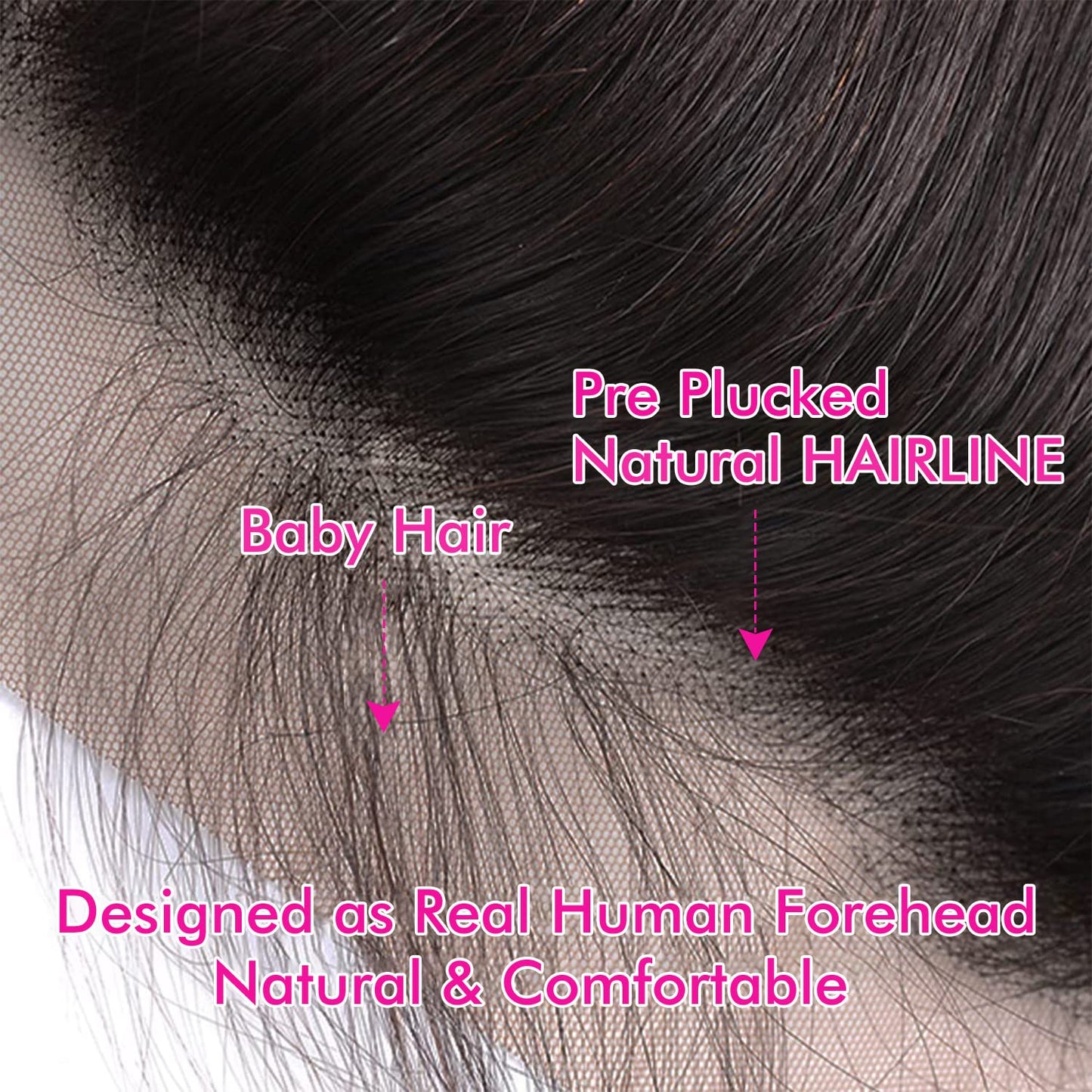 13 x 4 Lace Frontal Closure Body Wave Frontal 13 x 4 HD Transparent Lace Frontal 180% Density With Baby Hair