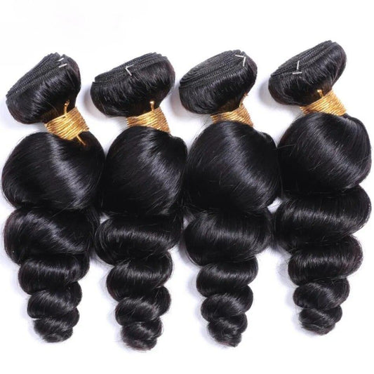 12A  Loose Wave Human Hair Bundle 100％ Unprocessed Brazilian Virgin  Human Hair Extensions for Black Women (1 PC)