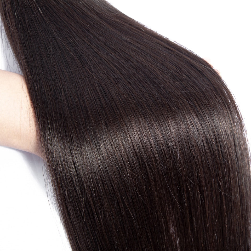 12 A Unprocessed Remy Straight Human Hair Bundles for Black Women (1 PC)