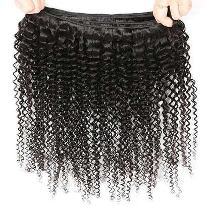 Kinky Curly Human Hair Bundles 100% Human Hair Extensions Brazilian  Raw Hair Weave