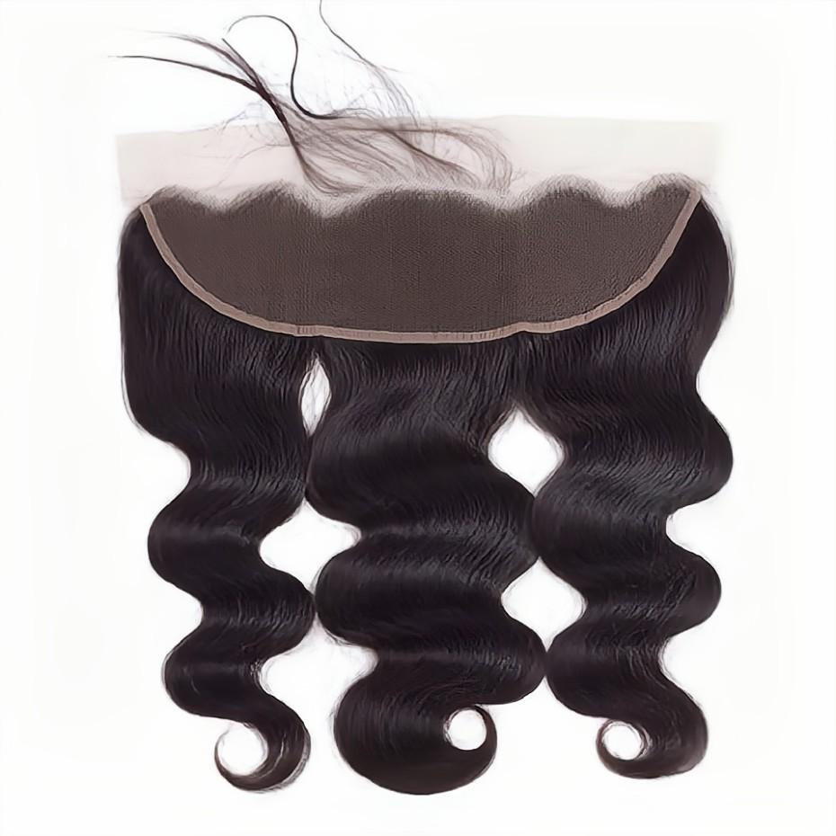 13 x 4 Lace Frontal Closure Body Wave Frontal 13 x 4 HD Transparent Lace Frontal 180% Density With Baby Hair