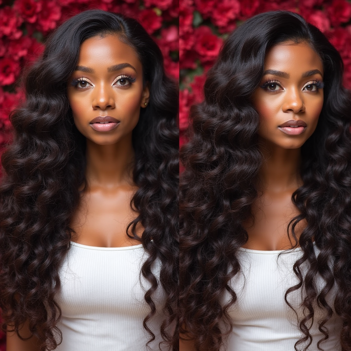 Deep Wave Lace Front Wigs Human Hair 200% Density 13x4 HD Lace Frontal Wigs Curly Human Hair Wig for Women  Pre Plucked with Baby Hair